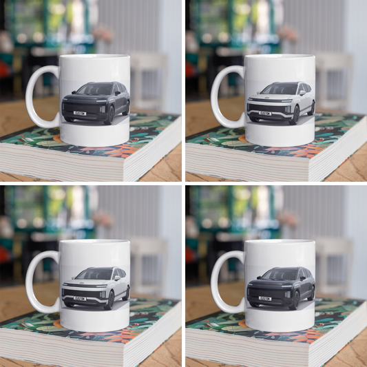 Personalised Hyundai IONIQ 9 Calligraphy Black Ink Mug