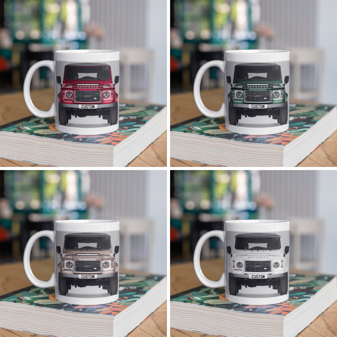 Personalised Land Rover Classic Defender Soft Top Mug