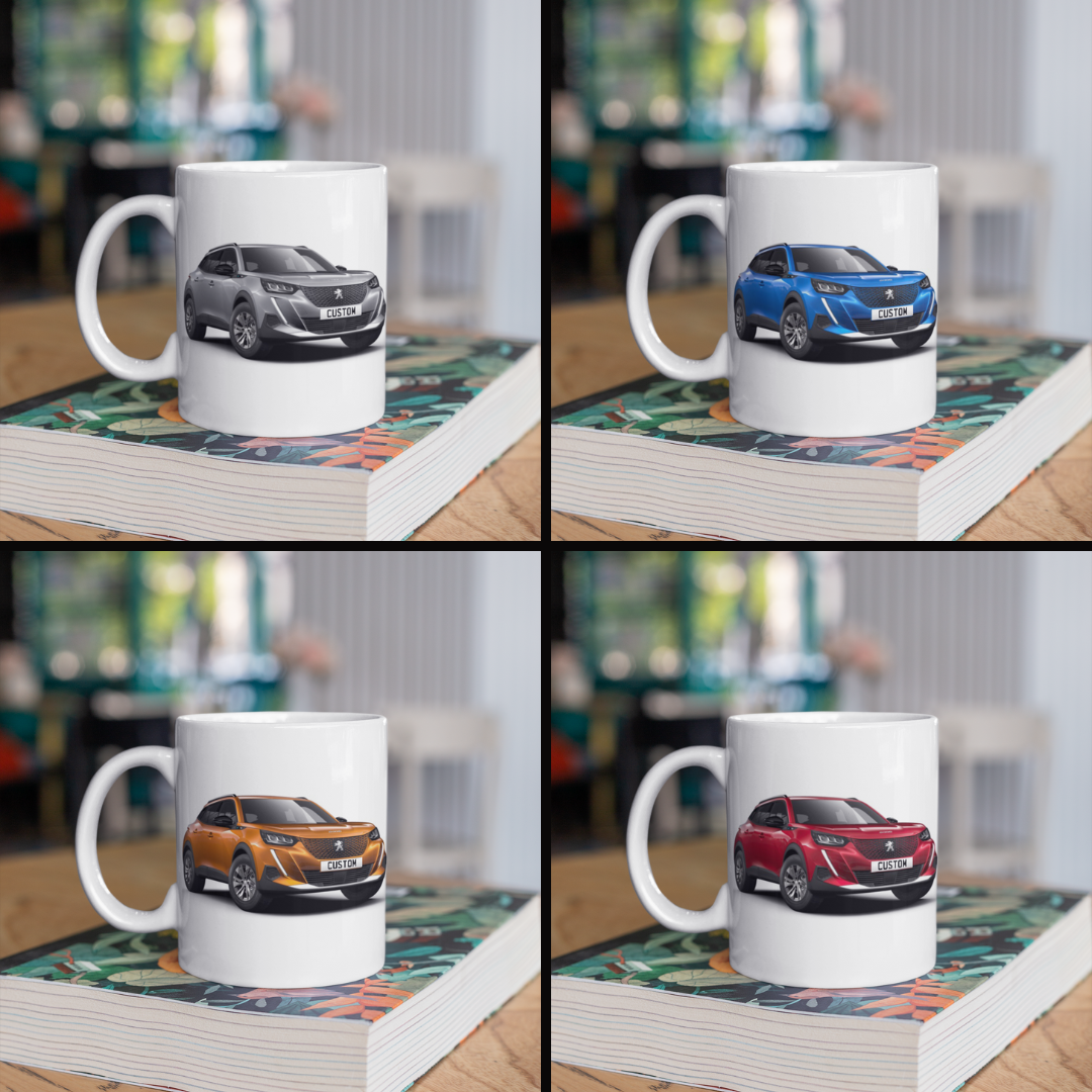 Personalised Peugeot e-2008 Active Premium+ Mug