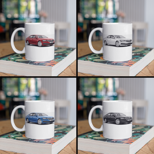 Personalised Skoda Superb SE Technology Mug