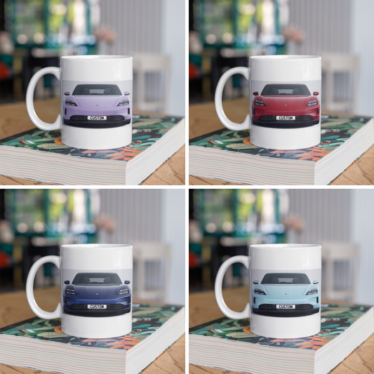 Personalised Porsche Taycan GTS Sport Turismo Mug