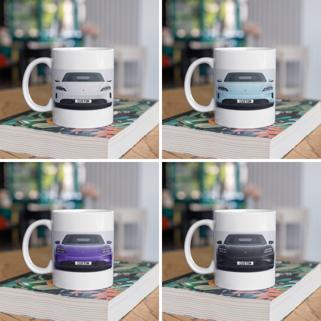 Personalised Porsche Taycan Mug
