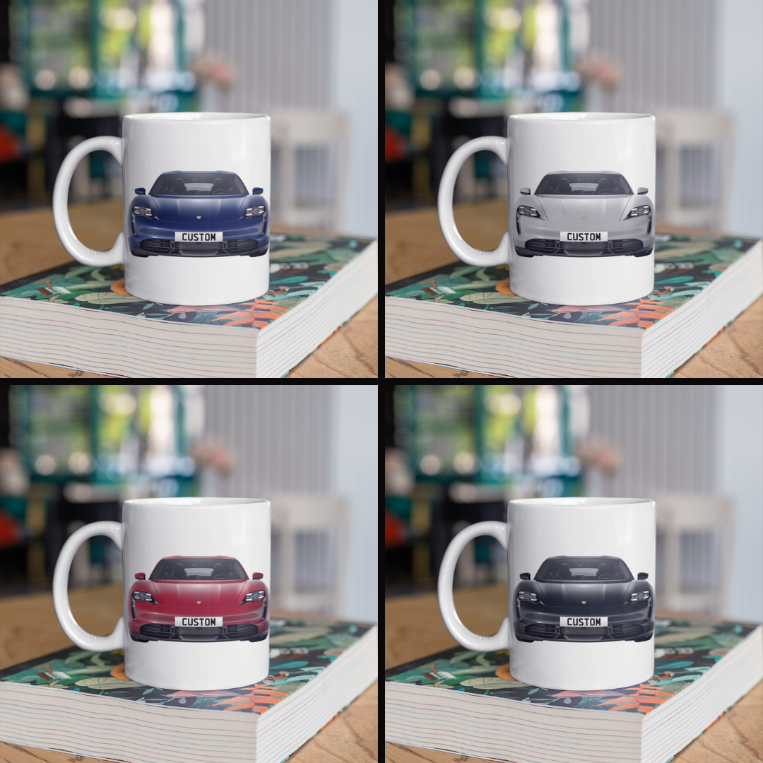 Personalised Porsche Taycan Turbo S Sport Turismo Mug