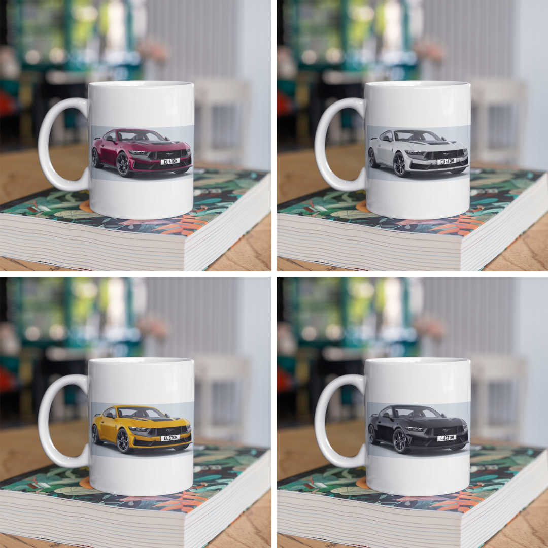 Personalised Ford Mustang Dark Horse Mug