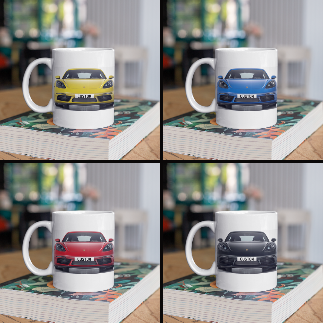 Personalised Porsche 718 Cayman Mug