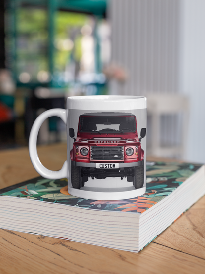 Personalised Land Rover Classic Defender Soft Top Mug
