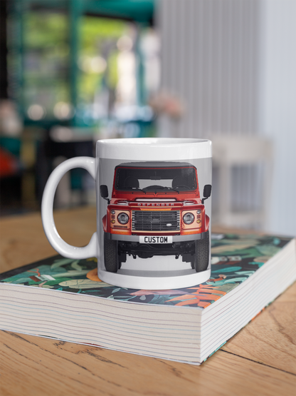 Personalised Land Rover Classic Defender Soft Top Mug