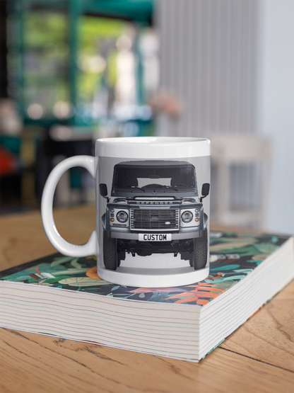 Personalised Land Rover Classic Defender Soft Top Mug
