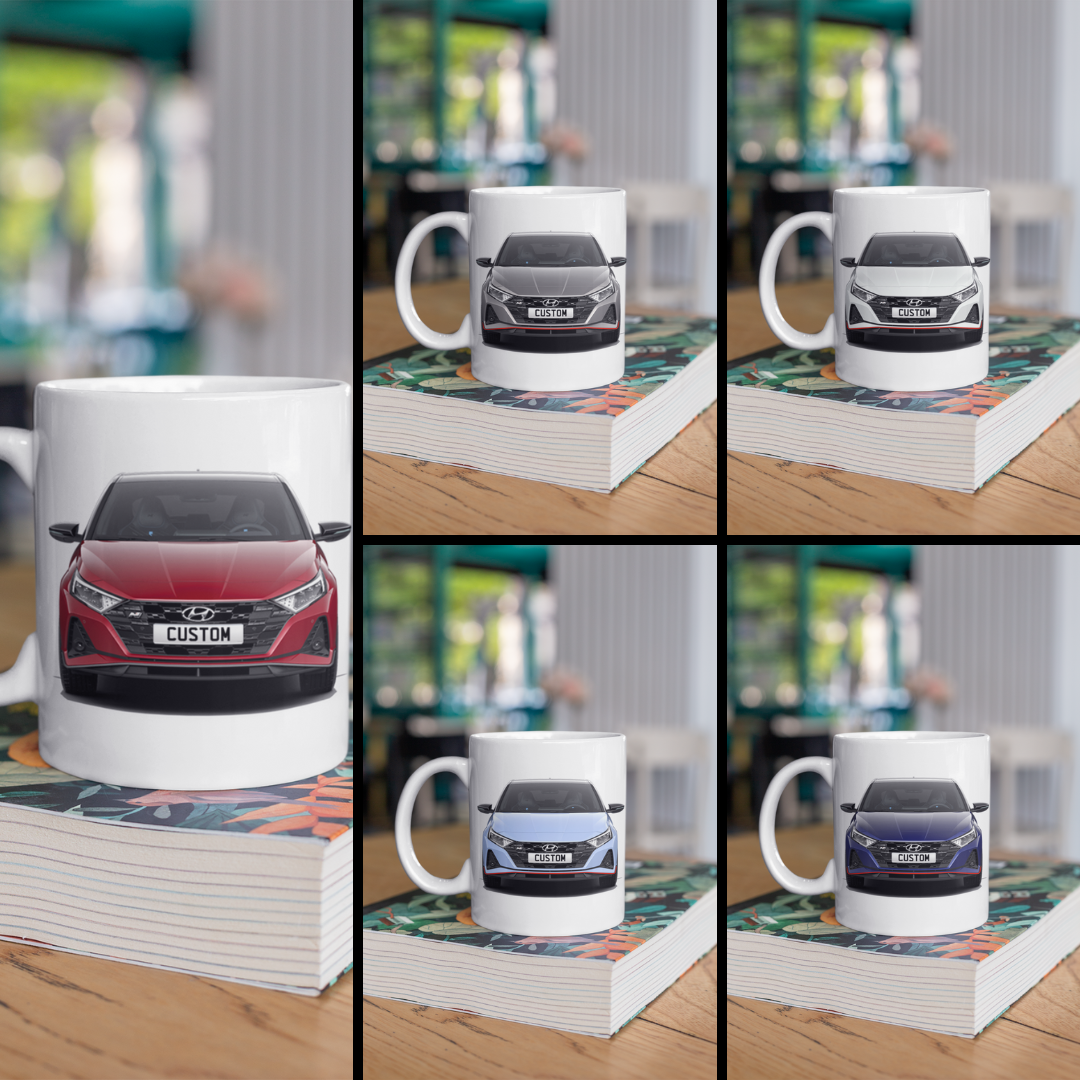 Personalised Hyundai i20 N Line Mug