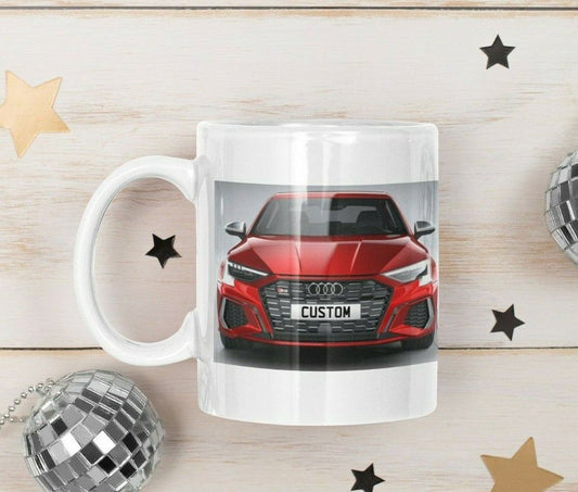 Personalised Audi A3 Saloon Mug