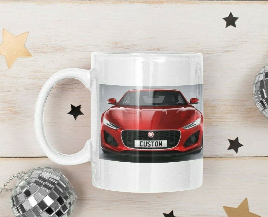 Personalised Jaguar F-Type Coupe Mug