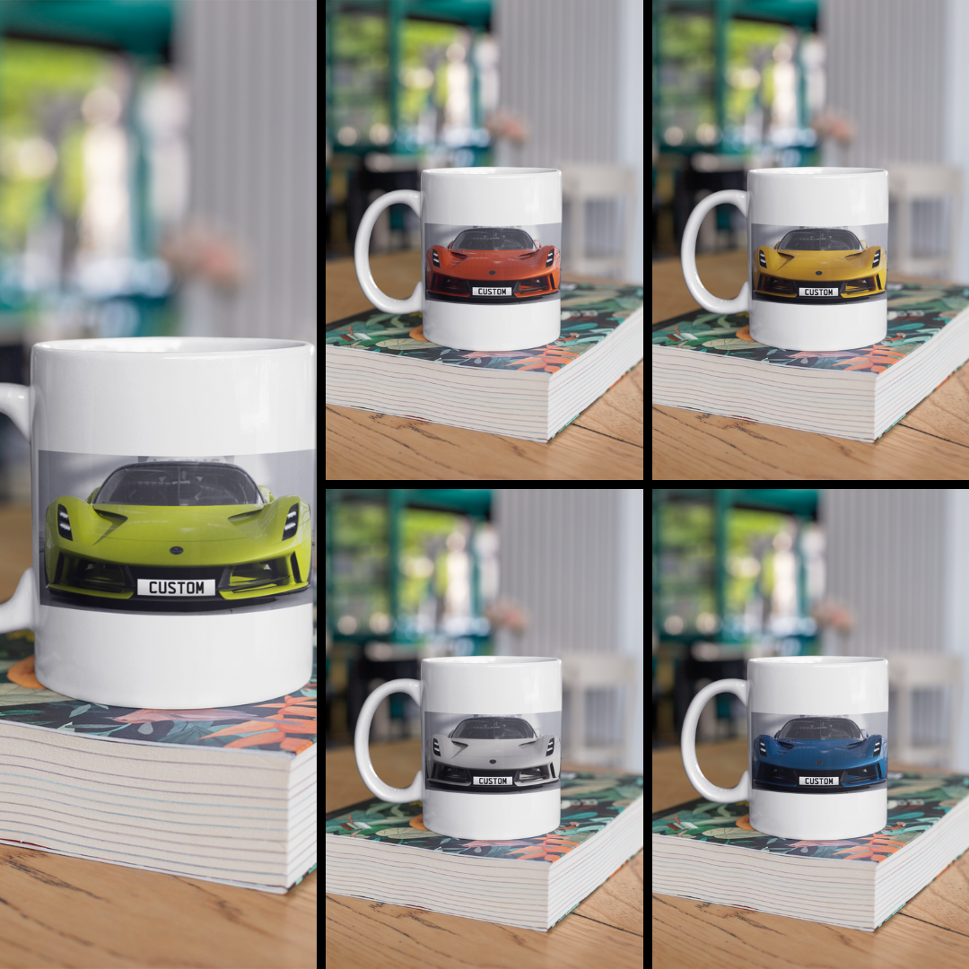 Personalised Lotus Evija Mug