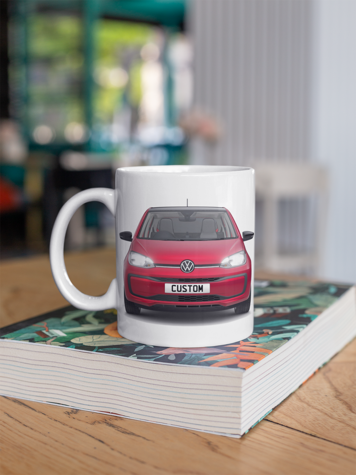 Personalised Volkswagen Up Black Edition Mug