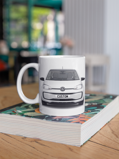 Personalised Volkswagen Up Black Edition Mug