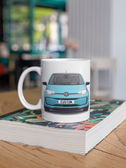 Personalised Volkswagen Up Black Edition Mug