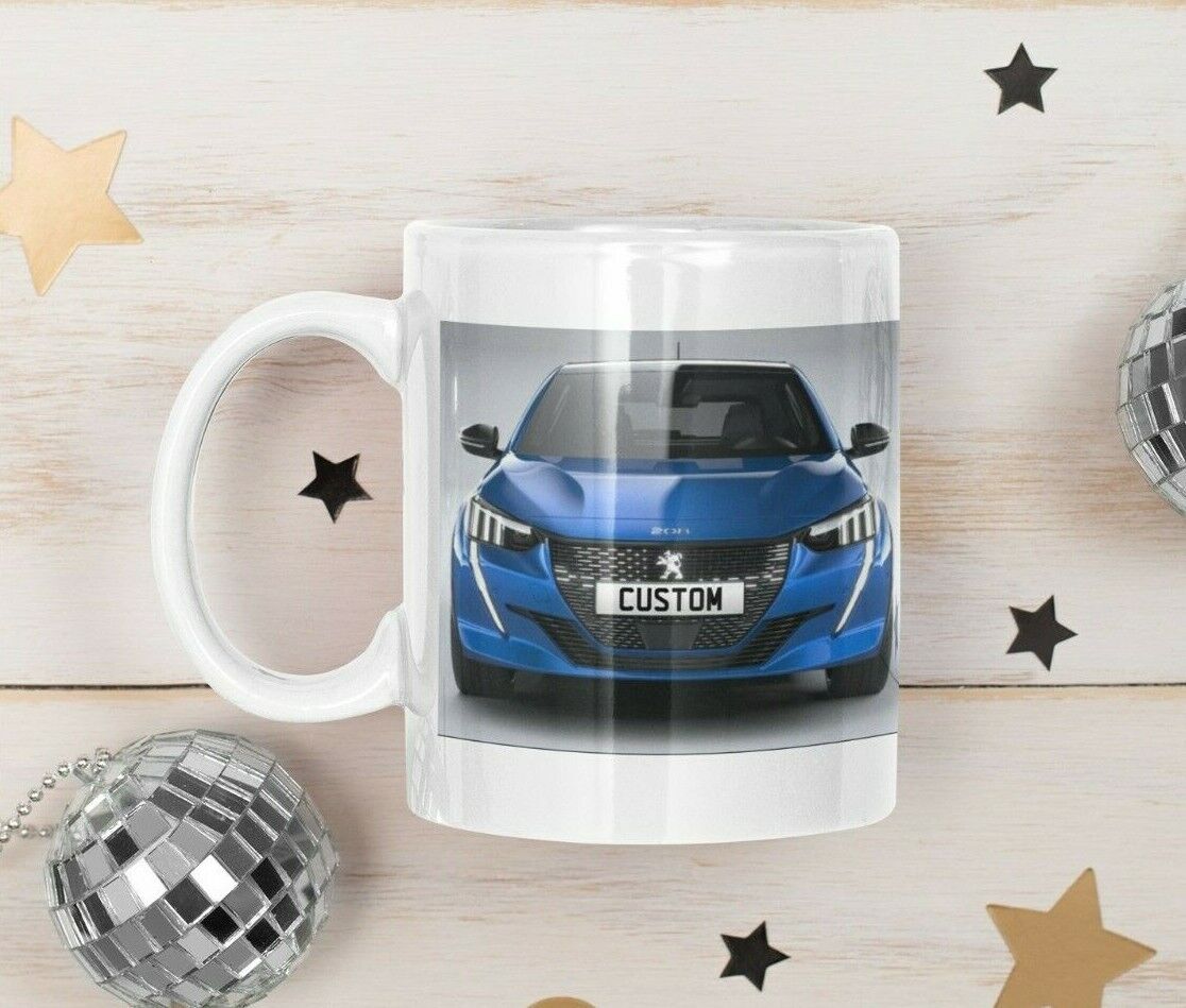 Personalised Peugeot E-208 Mug