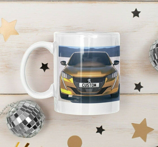 Personalised Peugeot 208 Mug