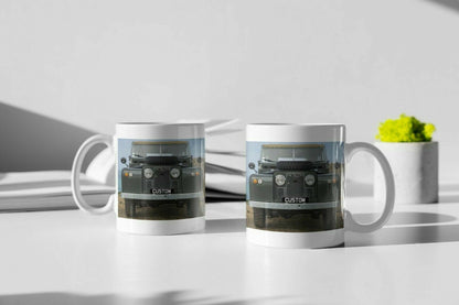 Personalised Number Plate Land Rover Series 2 Mug