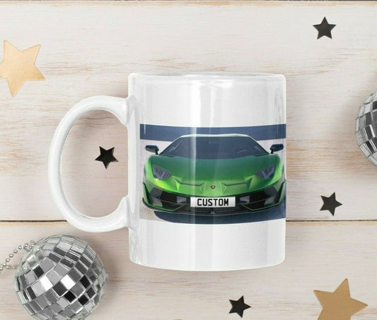 Personalised Lamborghini Aventador Mug