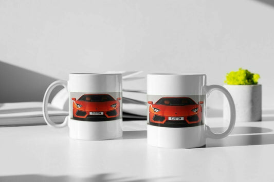 Personalised Lamborghini Aventador Mug