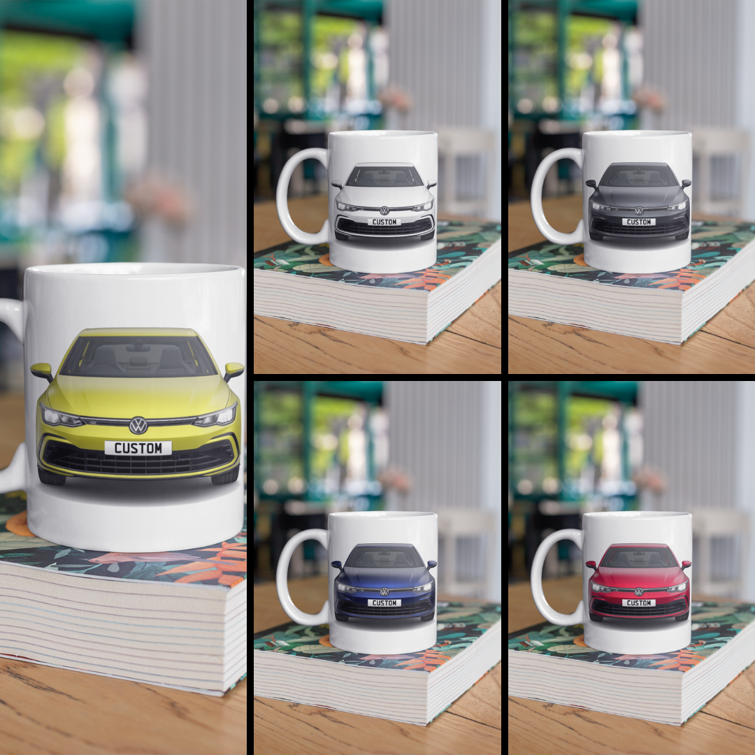 Personalised Volkswagen Golf 8 R-Line TDI Mug