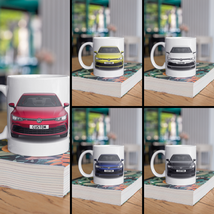 Personalised Volkswagen Golf 8 R-Line eTSI Mug