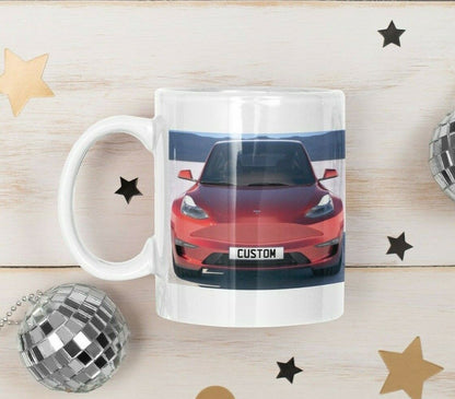 Personalised Tesla Model Y Mug