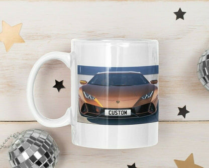 Personalised Lamborghini Huracan Evo Mug