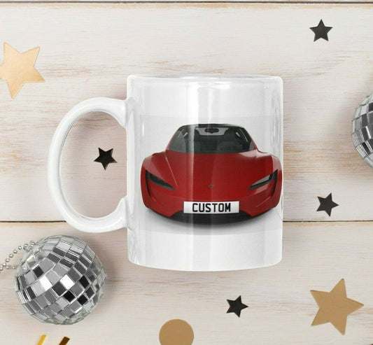 Personalised Tesla Roadster Mk2 Mug