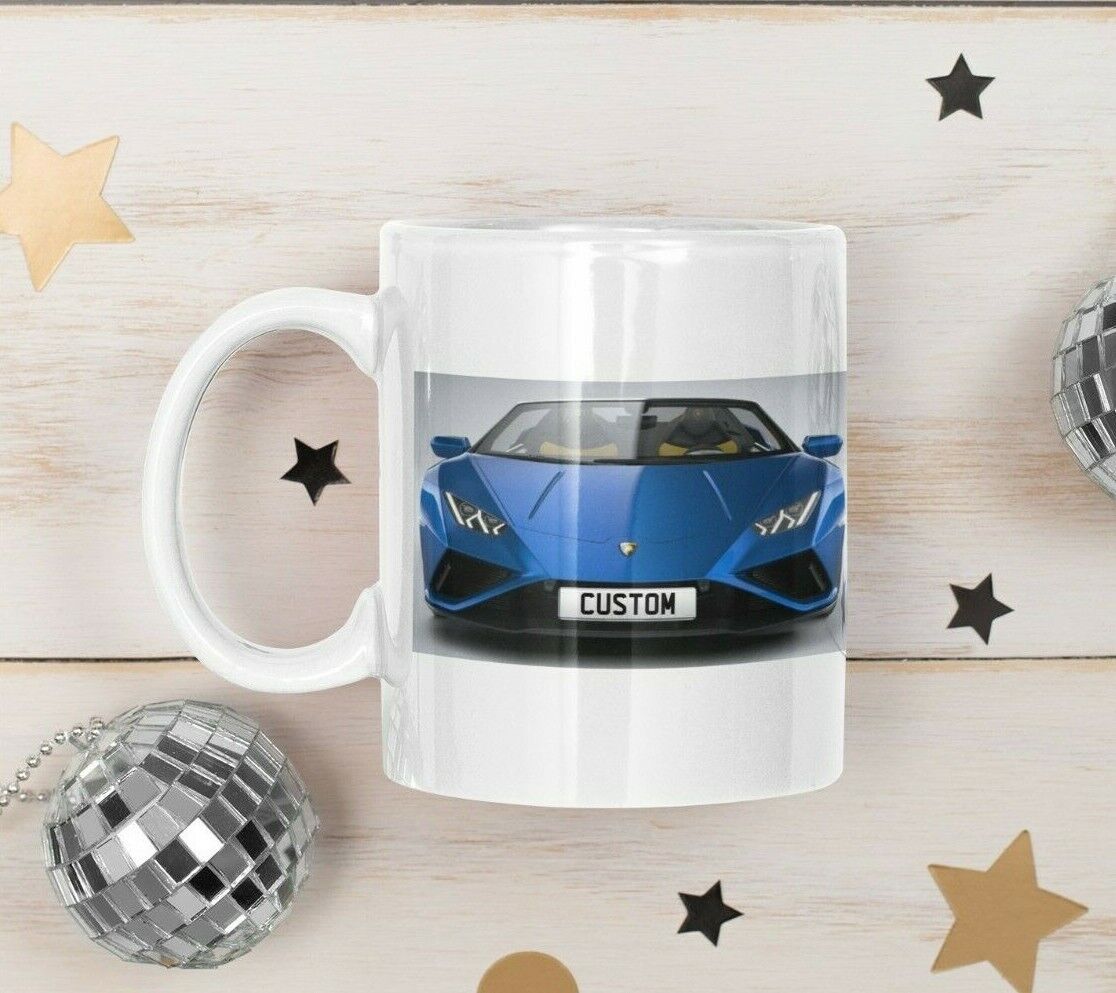 Personalised Lamborghini Huracan Evo Spyder Mug