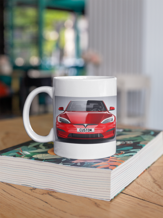 Personalised Tesla Model S Mug