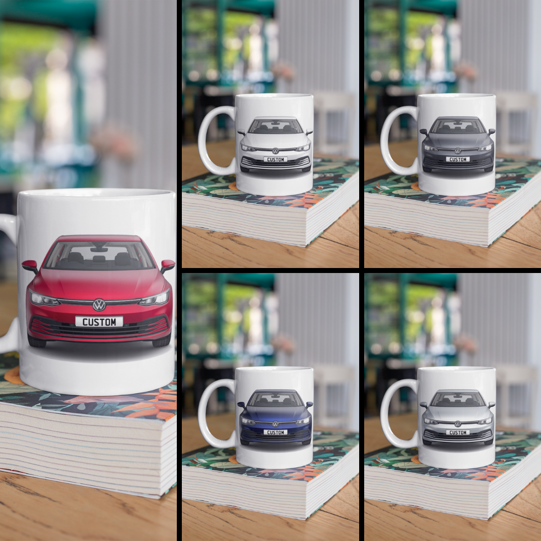 Personalised Volkswagen Golf 8 Life TSI Mug