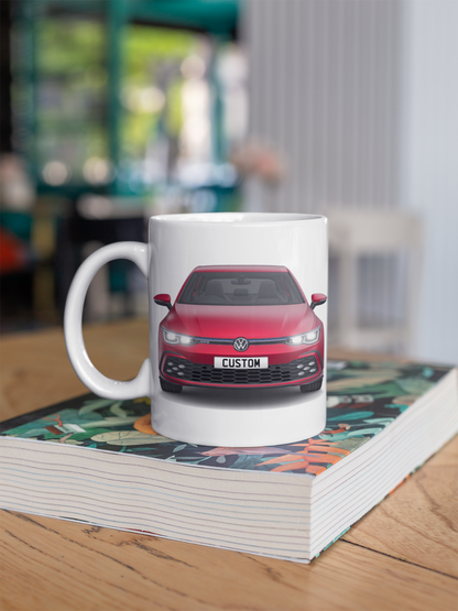 Personalised Volkswagen Golf 8 GTE Mug