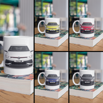 Personalised Volkswagen Golf 8 GTI Clubsport Mug