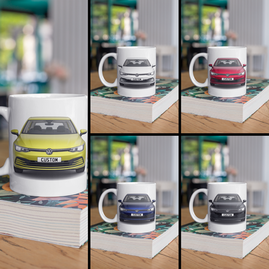 Personalised Volkswagen Golf 8 Life eTSI Mug