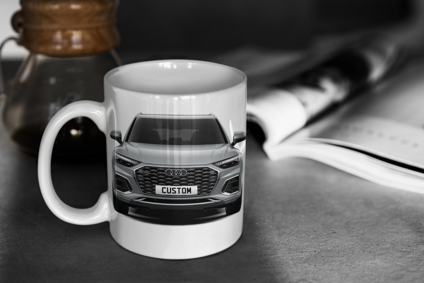 Personalised Audi Q5 Sportback TFSI e S Line Mug