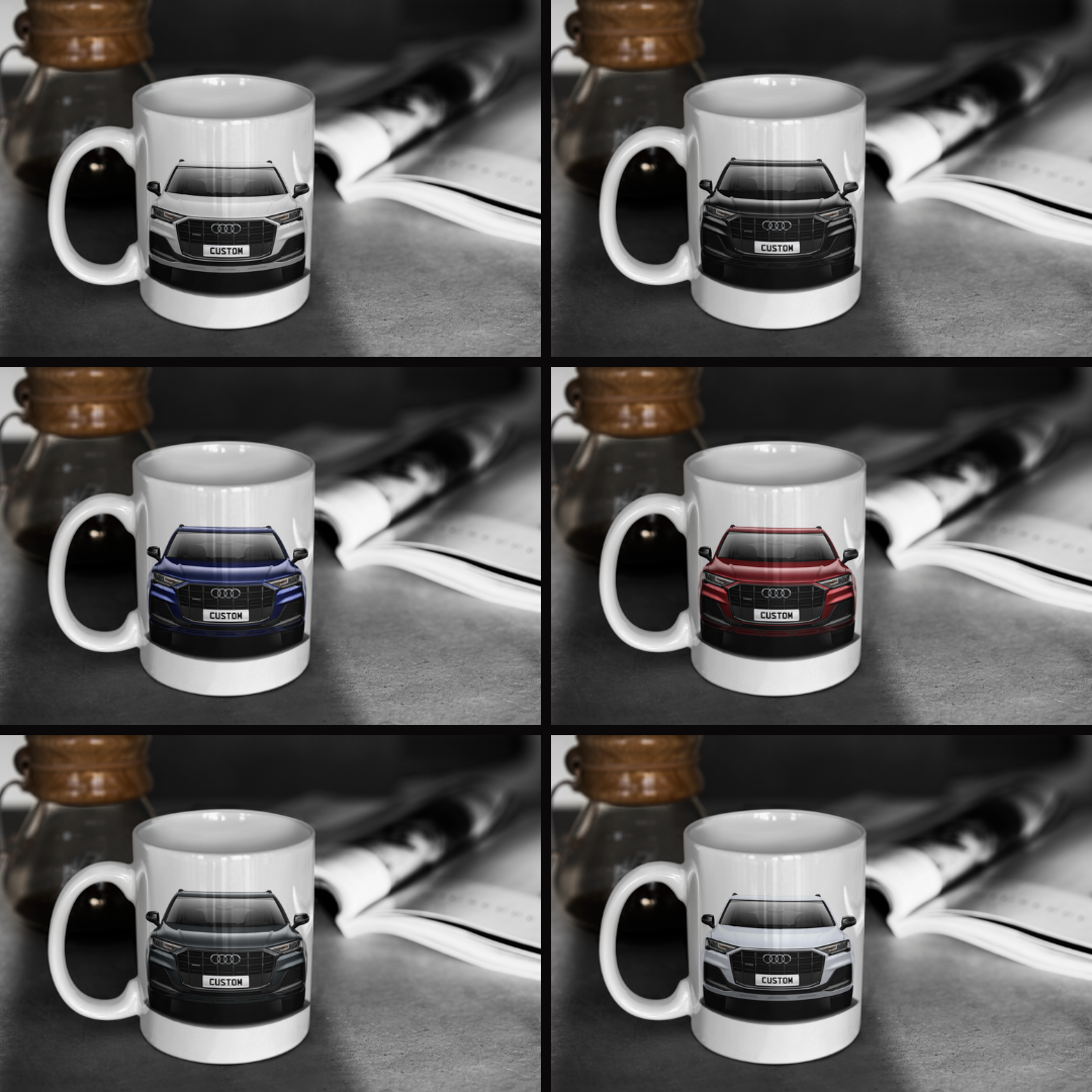 Personalised Audi Q7 TFSI e Black Edition Mug