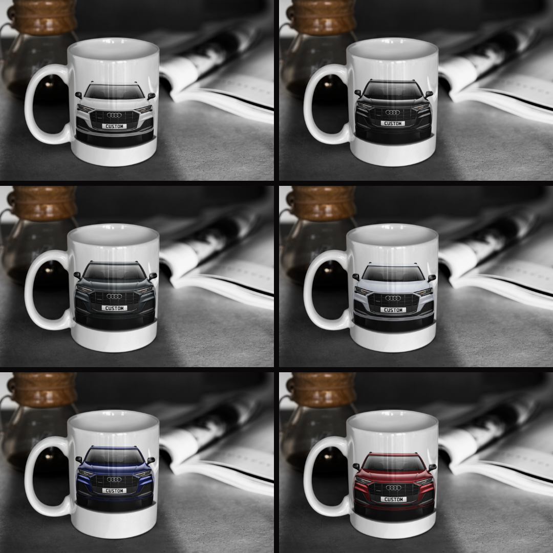 Personalised Audi Q7 Black Edition Mug