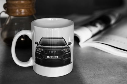 Personalised Audi Q7 Black Edition Mug