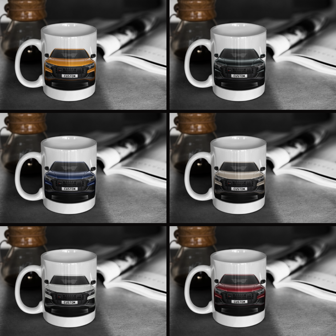 Personalised Audi SQ8 Black Edition Mug