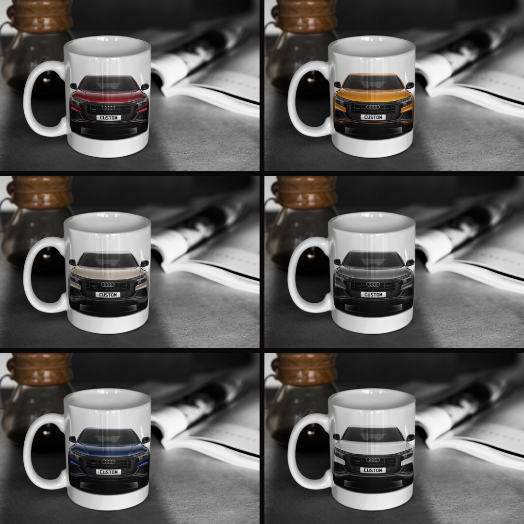 Personalised Audi Q8 TFSI e Black Edition Mug