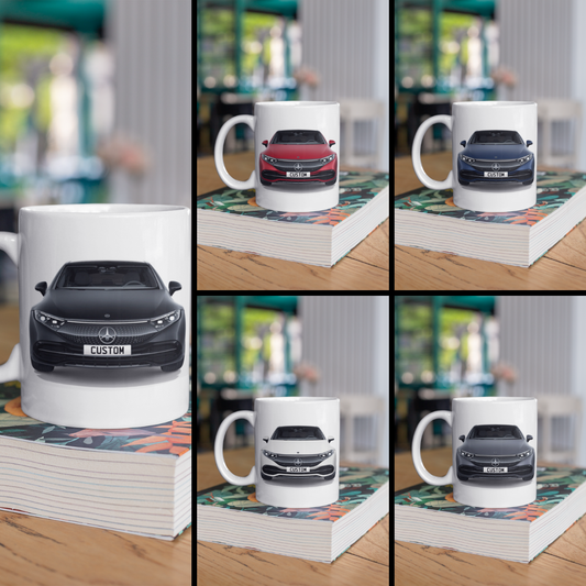 Personalised Mercedes EQS 450+ Exclusive Luxury Mug