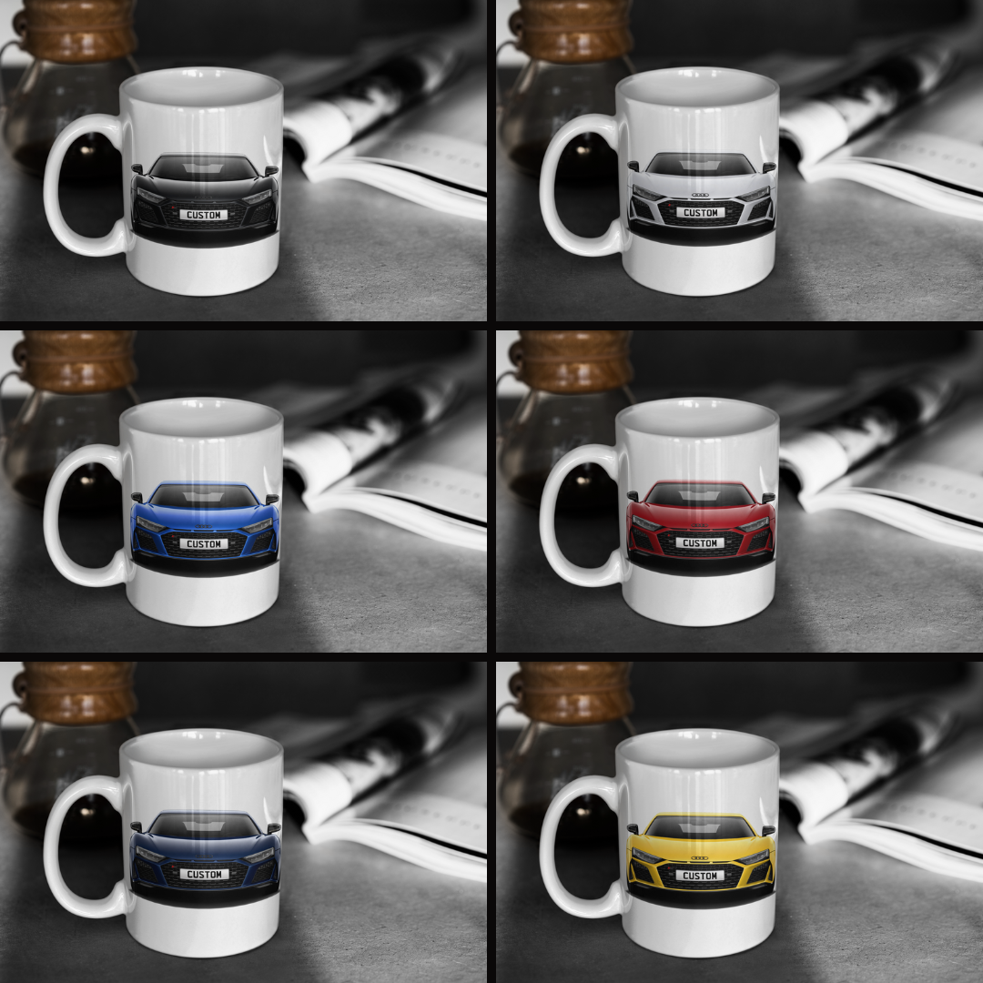 Personalised Audi R8 Coupe V10 Performance RWD Edition Mug