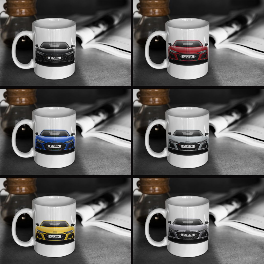 Personalised Audi R8 Coupe V10 Performance Quattro Edition Mug