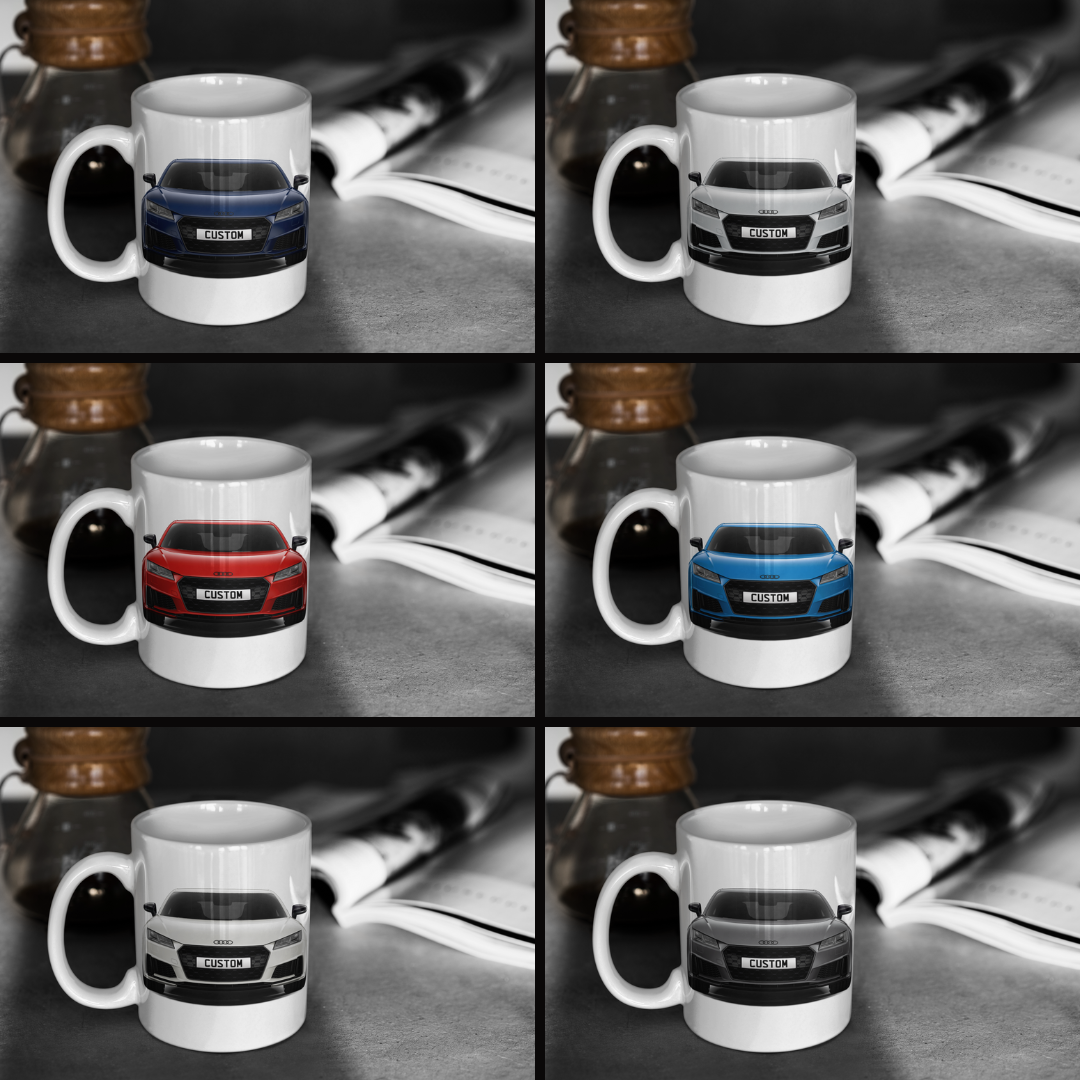 Personalised Audi TT Coupe Black Edition Mug