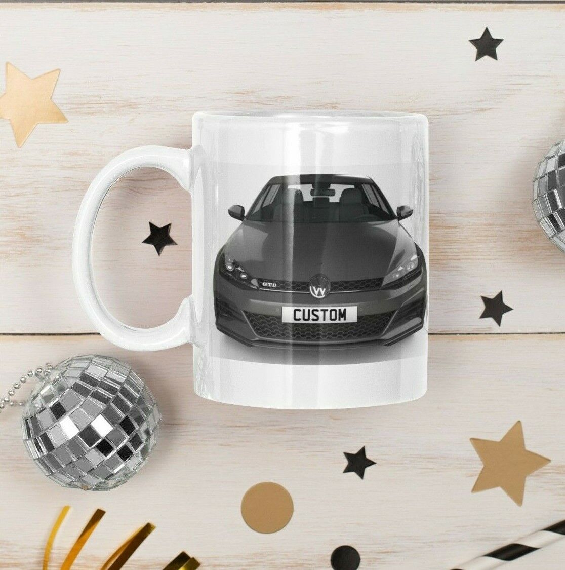 Personalised Volkswagen Golf MK7 GTD Mug