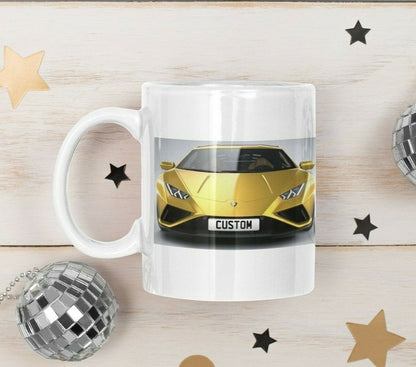 Personalised Lamborghini Huracan Evo Mug