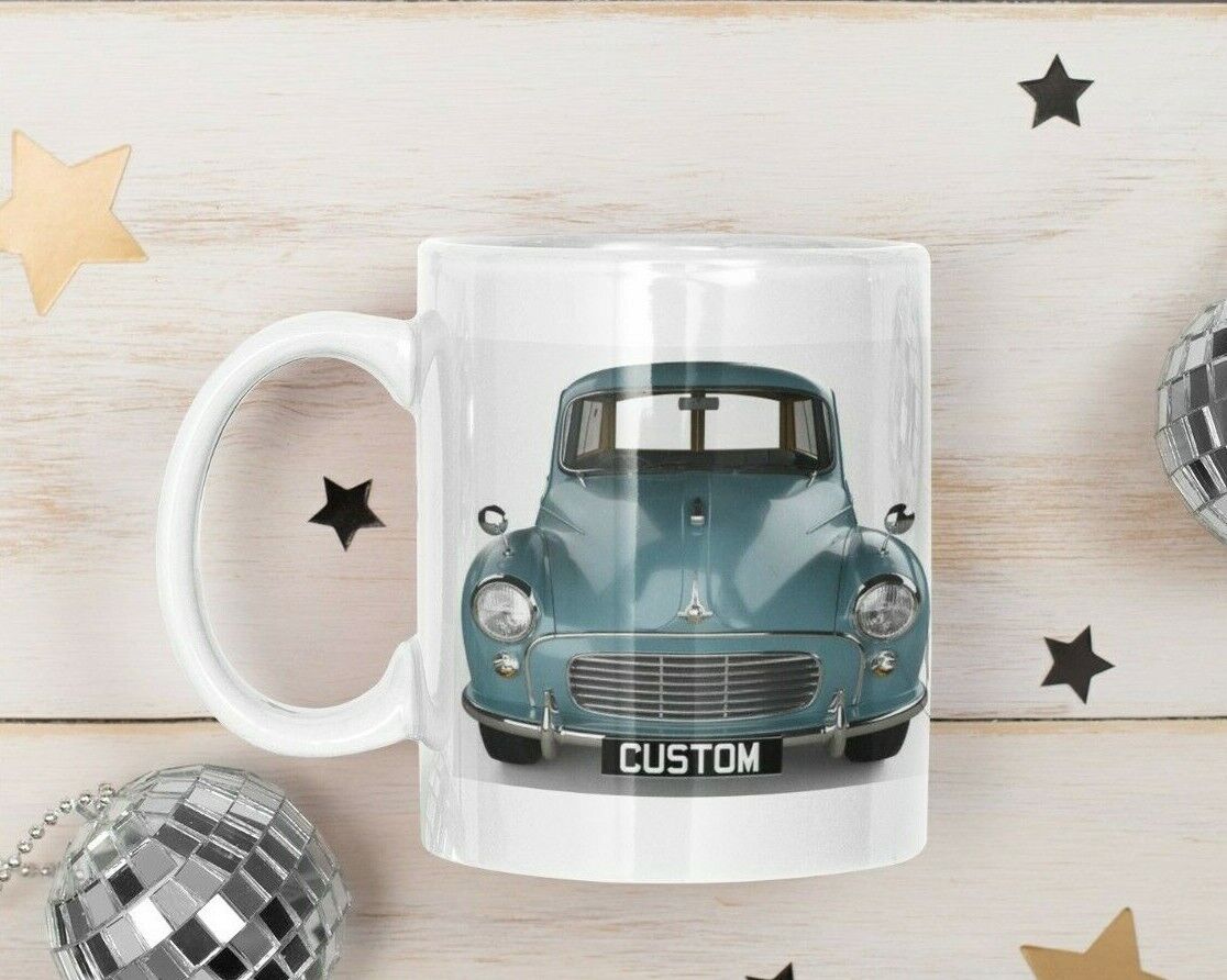 Personalised Reg Morris Minor 1000 Traveller Mug