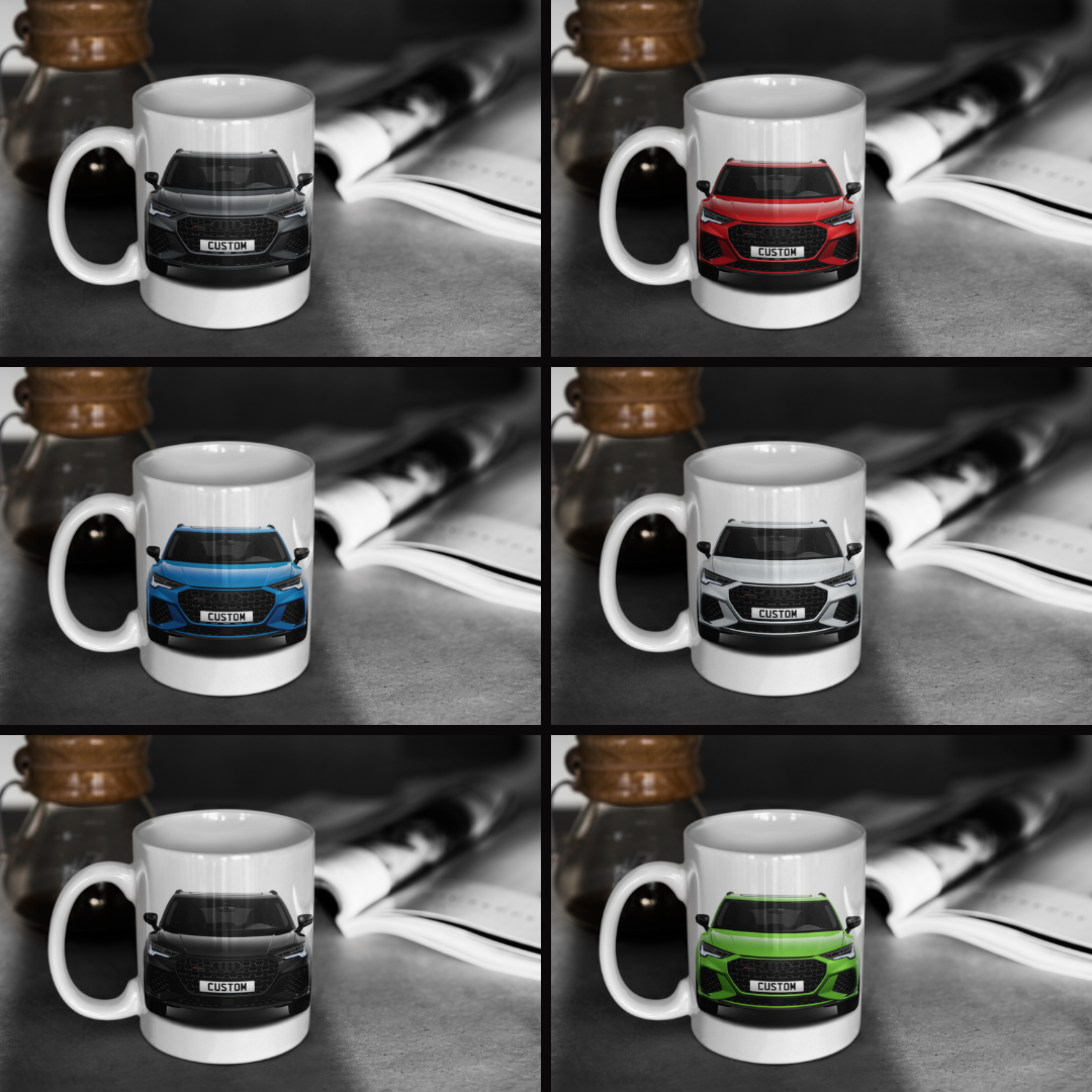 Personalised Audi RS Q3 Vorsprung Mug