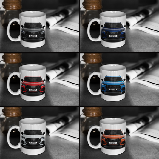 Personalised Audi Q3 TFSI e Black Edition Mug